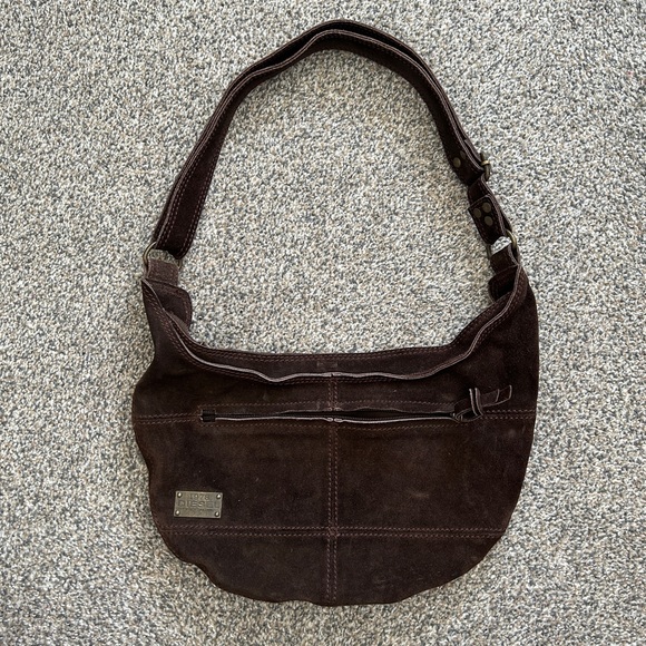 RARE Y2K Diesel Brown Suede “Hobo” Style Shoulder Bag - Picture 2 of 5